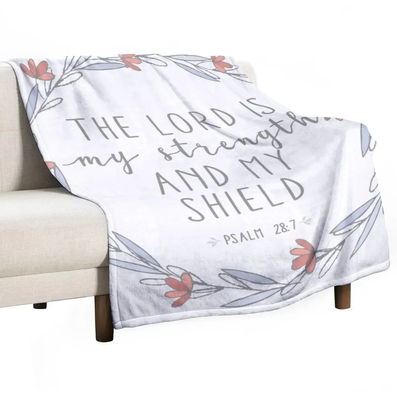 Psalm 28:7 Throw Blanket For Sofa Thin Flannels Blankets