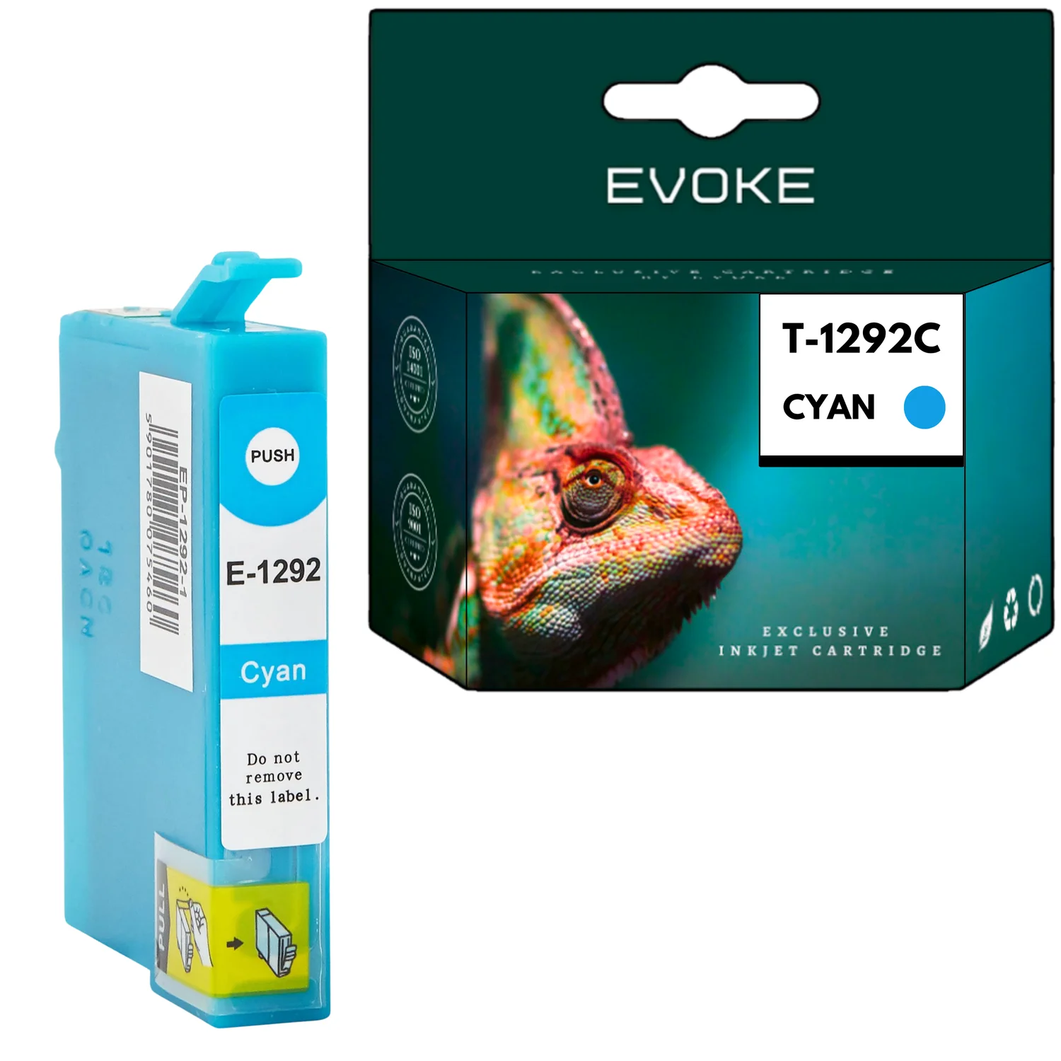 Evoke compatibele inkt voor Epson T1292 1292 C13T12924011 cyaan 15 ml 950 pagina's Stylus Office B42Wd Bx305F Bx305Fw Bx320Fw Bx525Wd Bx535Wd Bx625Fwd Bx630Fw Bx635Fwd Bx925Fwd Bx935Fwd; Stylus Sx230