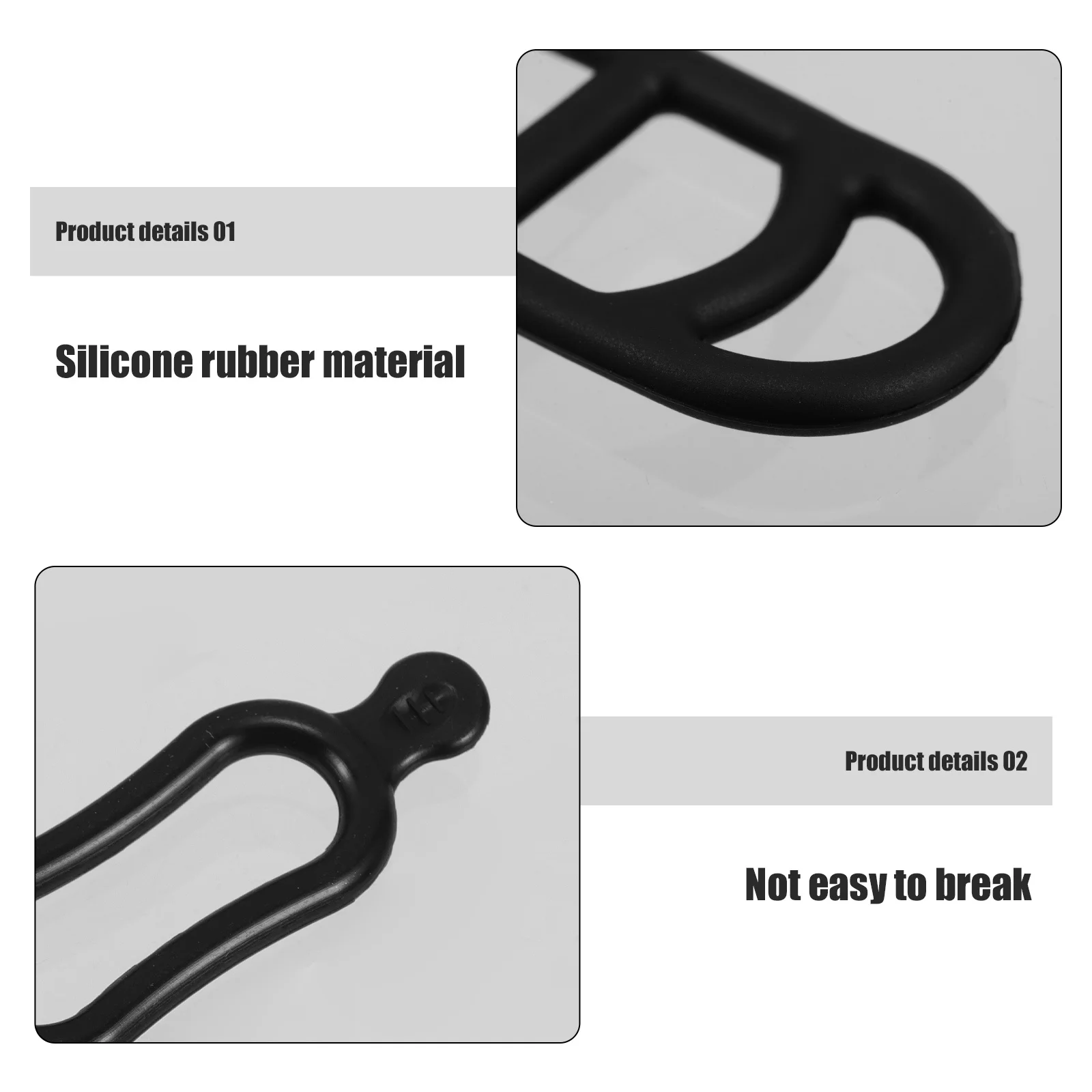 20 szt. Silikonowych pasków mocujących do lamp rowerowych, uchwytów na latarki do rowerów szosowych i górskich, wytrzymałe mocowanie do jazdy na rowerze na zewnątrz.