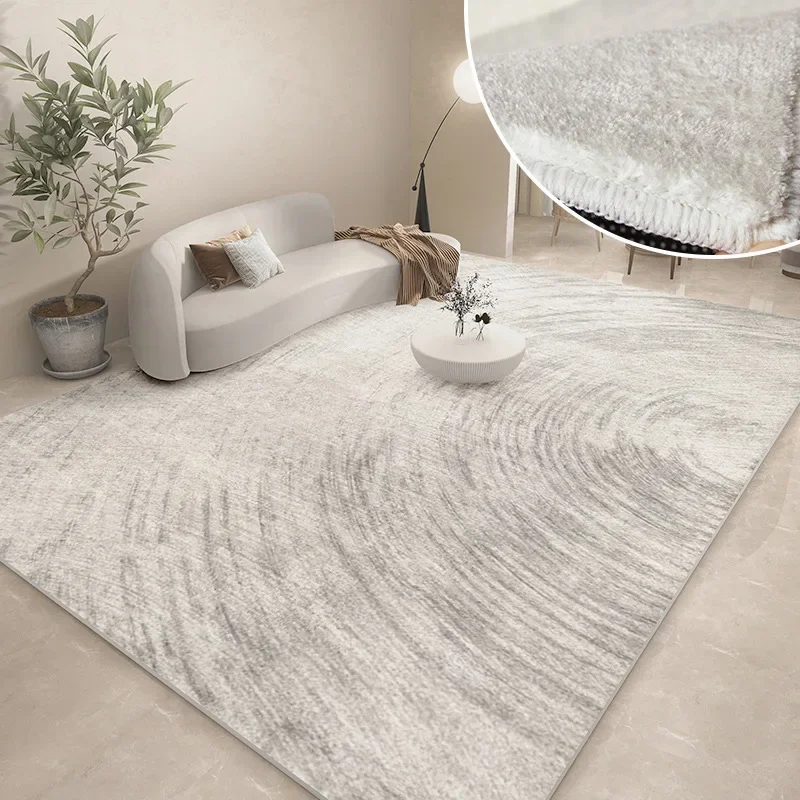 Thickened Study Carpet Modern Abstract Carpets for Living Room Home Washable Plush Floor Mat Minimalist Bedroom Decor Art Rug