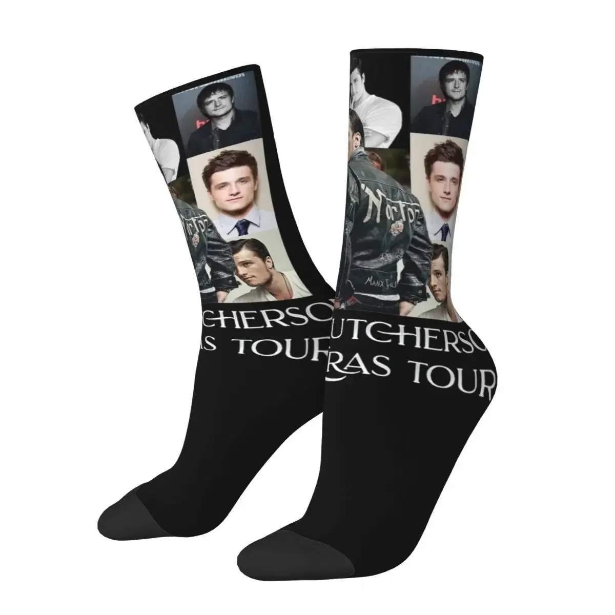 Funny Men Socks Casual Josh Hutcherson The Eras Tour Meme Sock Polyester Graphic Women Stockings Spring Summer Autumn Winter