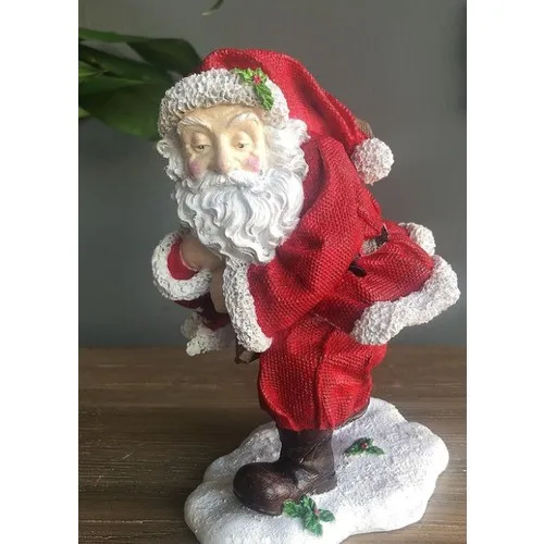 Sister Home Design Decorative Santa Claus Statue Christmas (18 X15CM)