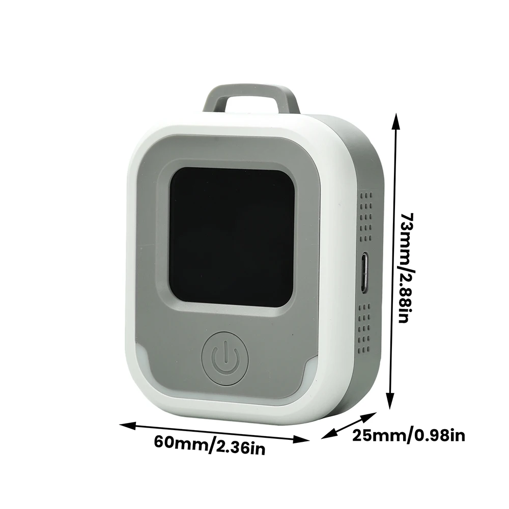 3-in-1 Carbon Monoxide Detector Temperature Humidity CO Monitor LED Display Portable Alarm for Home Travel