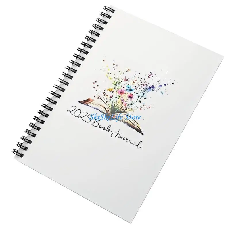 E65E Halloween Paper Journal Reading Tracking Notebook para gerenciamento programações