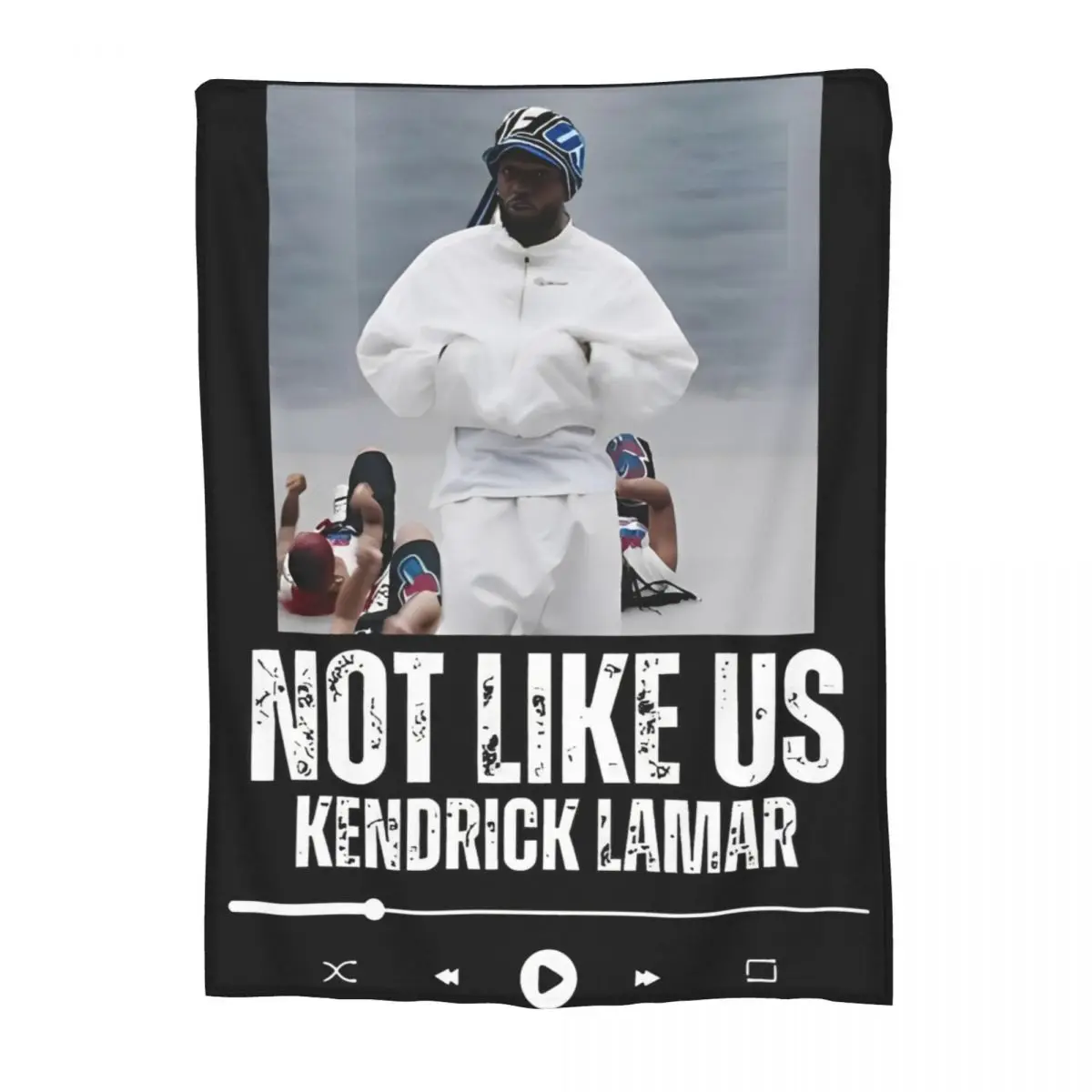 Kendrick Lamar Not Like Us Hip Hop Merch Blankets Lightweight Thin Flannel Throw Blankets Comfortable Rug Piece