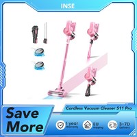 INSE S11 Pro 30000PA three-speed suction, 50 minutes of battery life, 5-stage filtration, LED lighting, Handheld and Lightweight
