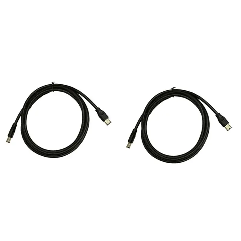 Cabo SQPP-2X Preto IEEE 1394 Firewire 400 para Firewire 400, 6 Pinos/6 Pinos Macho/Macho - 10 Pés