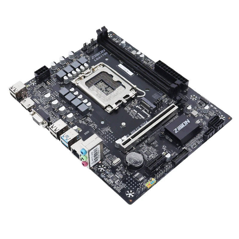 Imagem -03 - Placa-mãe Zillion-h610 Vh4 Suporte Lga1700 Dual Channel Ddr4 3200mhz M.2 Nvme Sata Pcie3.0 Cpu Intel 12400f 13100f 13400f