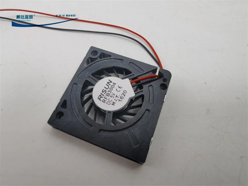 Three Wire Speed Measuring Cooling Fan, Turbine Blower, 3cm, 3V, 5V, Hydro Bearing, 30x30x4mm, Rfb3004, Novo