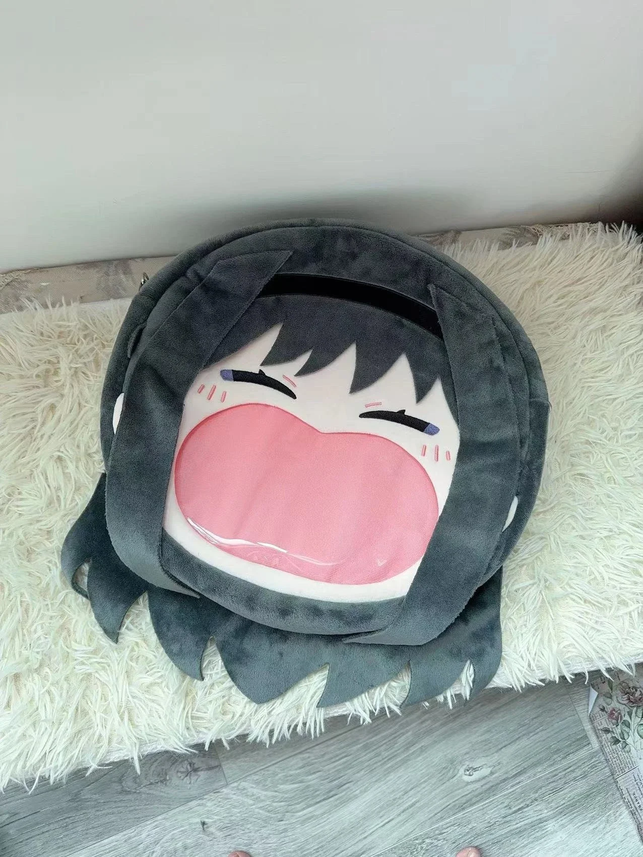 Game Anime Akemi Homura Cosplay Big Mouth Transparent itabag Student Zipper Backpack Messenger Bags Shoulder