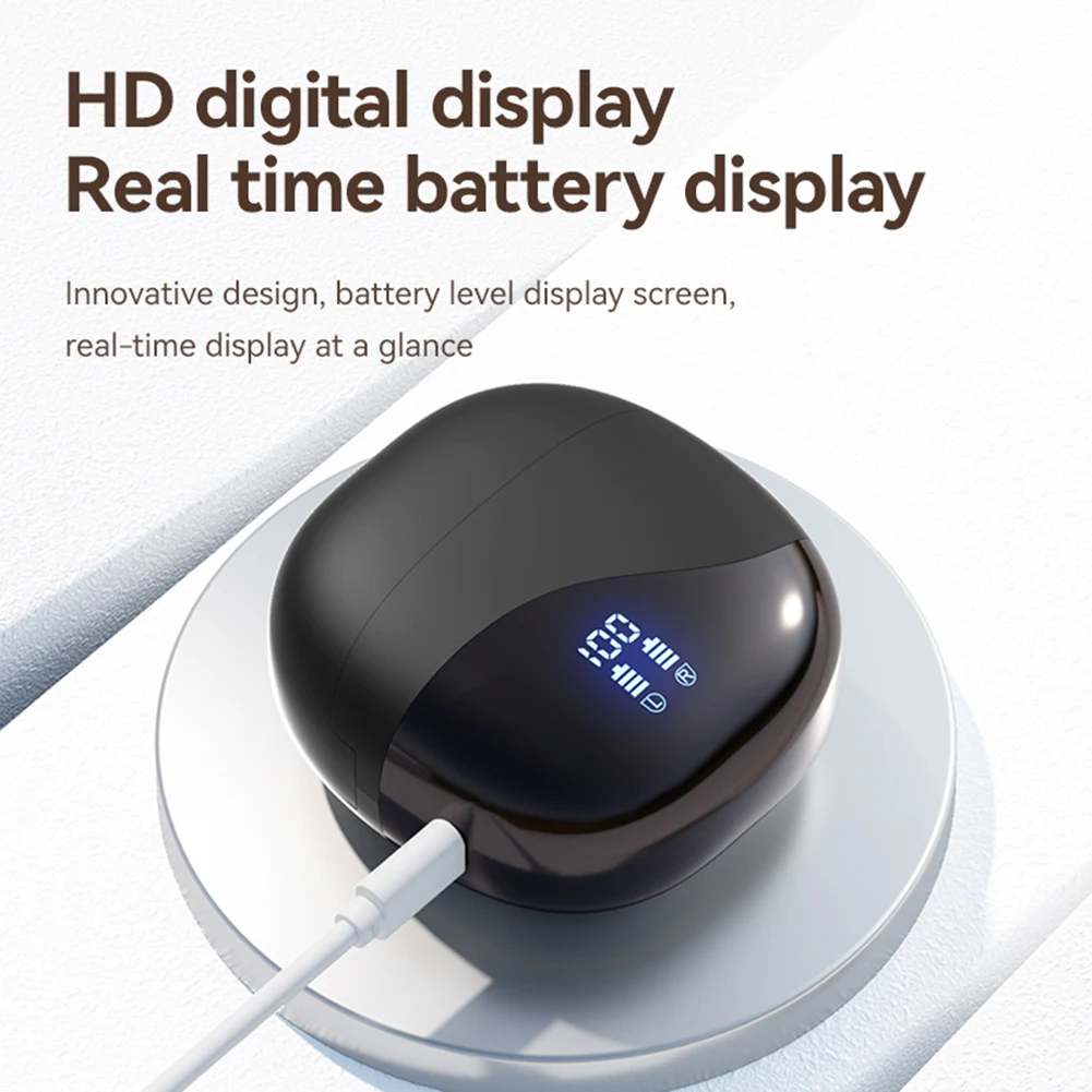Real Time AI Translator Earbuds Bluetooth5.4 Ear Hook Translation Headphone Smart Voice Translator Headset for Business Travel