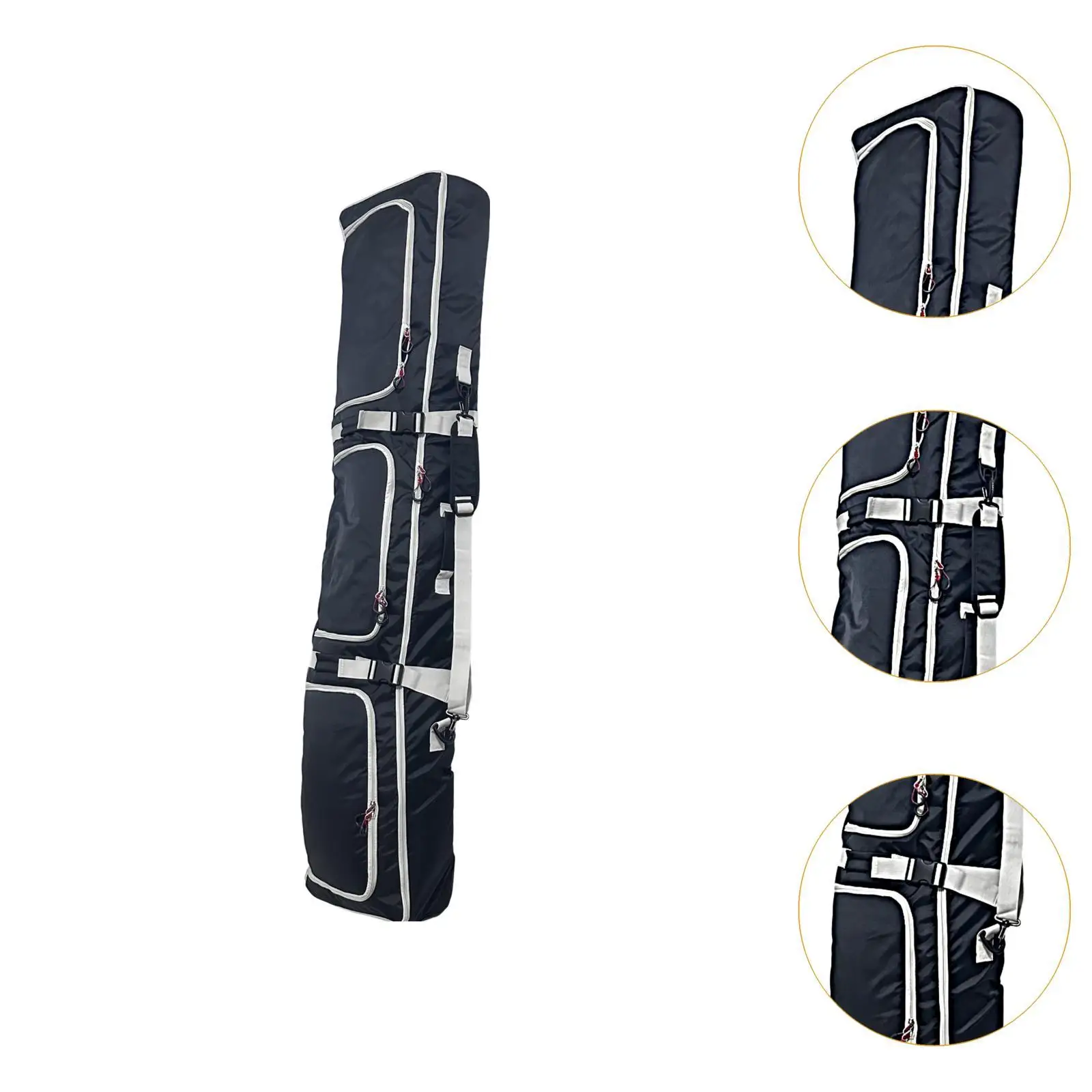 Ski Bag Wheeled for Adults with Handle Transport Snowboard Sleeve for Skiing