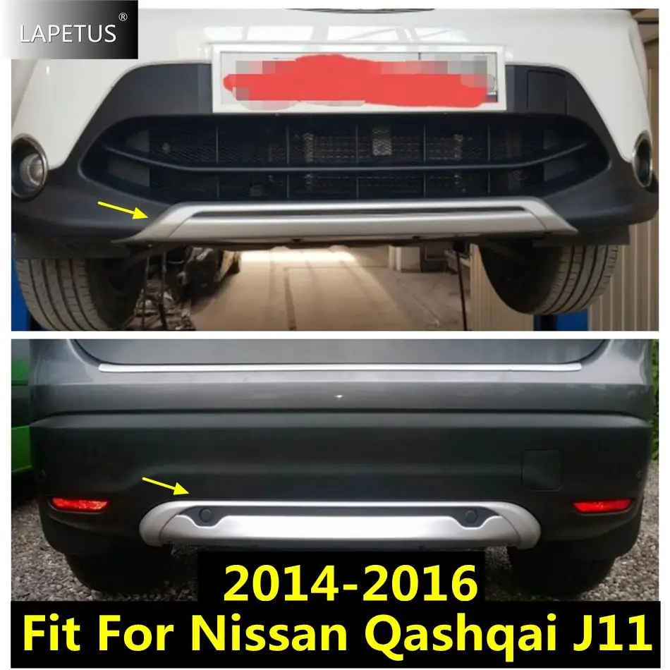 

Car Accessories Front Rear Trunk Exterior Bumper Under Sill Plate Protector Guard Cover Trim For Nissan Qashqai J11 2014 - 2016