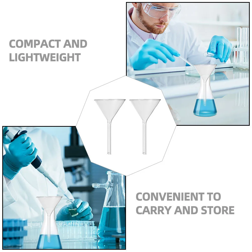 

3Pcs Laboratory Glass Funnel 100Mm Wide Mouth Short Neck Scientific Funnel for Fluid Transfer and Sample Filtration