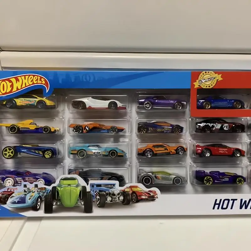 Roda quente 54886 carro esportivo quente h7045 série de transporte dez carro caixa de presente das crianças liga modelo de carro brinquedo coleção presente