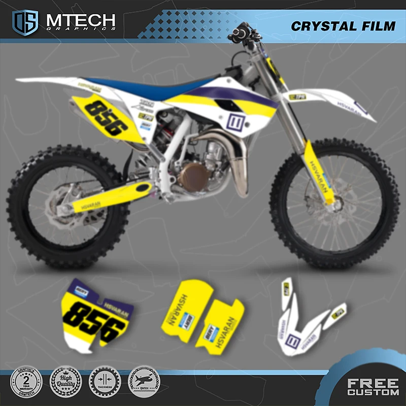 

DSMTECH Motorcycle Graphics Decals Stickers Kits For Husqvarna TC85 TC 85 2014 2015 2016 2017 011