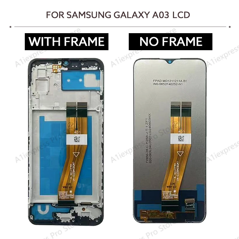 Pantalla LCD 6.5" para Samsung A03 A035, ensamblaje de pantalla táctil, repuesto 5