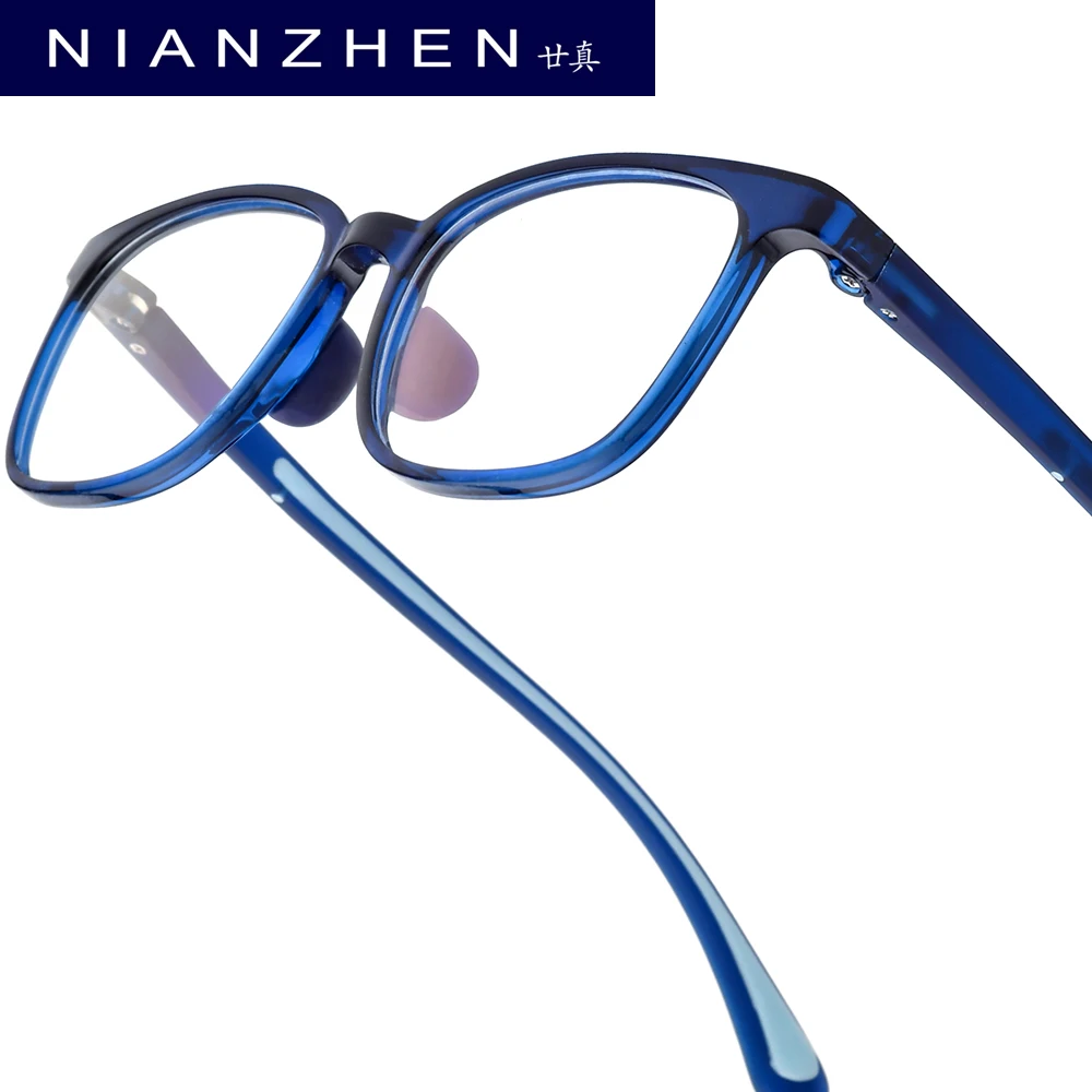 

NIANZHEN TR90 Children Eyeglass Frames Square Brand Design Glasses Ultralight Kids Silicone Eyewear Girls Boys Spectacles 52010