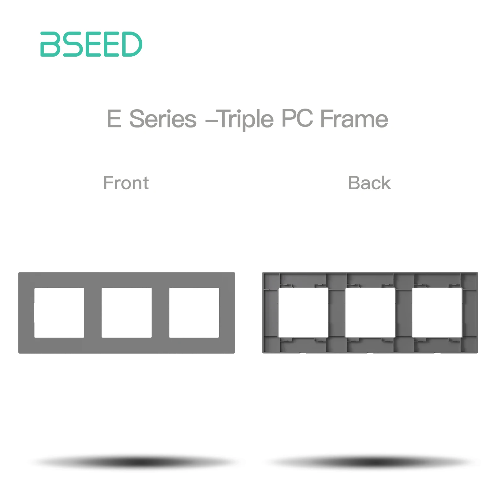 BSEED 1/2/3/4Gang Zigbee Klicken Schalter Teil Kunststoff Rahmen Smart Dimmer Vorhang Schalter Funktion DIY Teil EU Smart Steckdose Teile