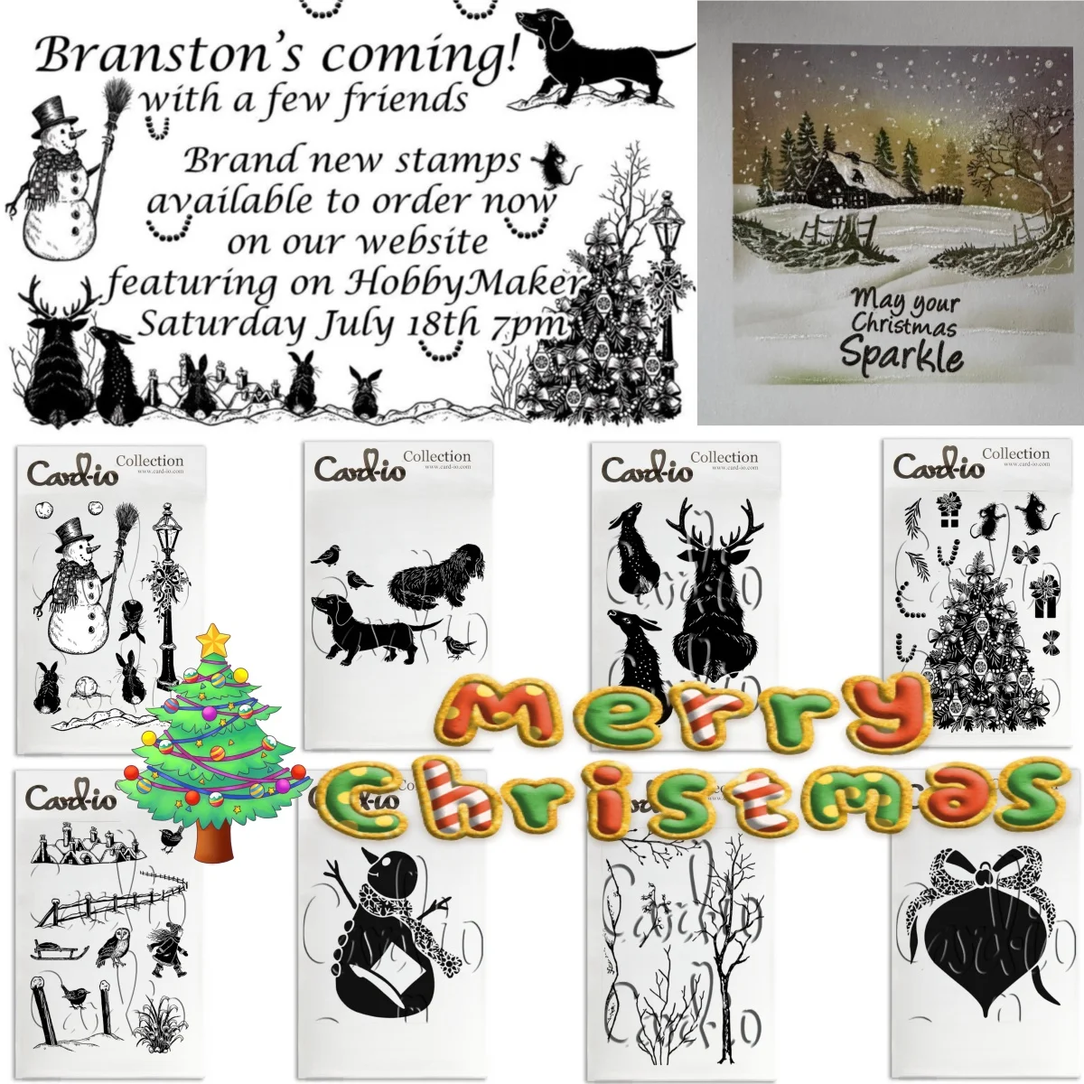 New 2026 Christmas Joy Collection Snowflake Snowman Clear Stamps Stencil for DIY Decorating Scrapbook Gift Card Embossing