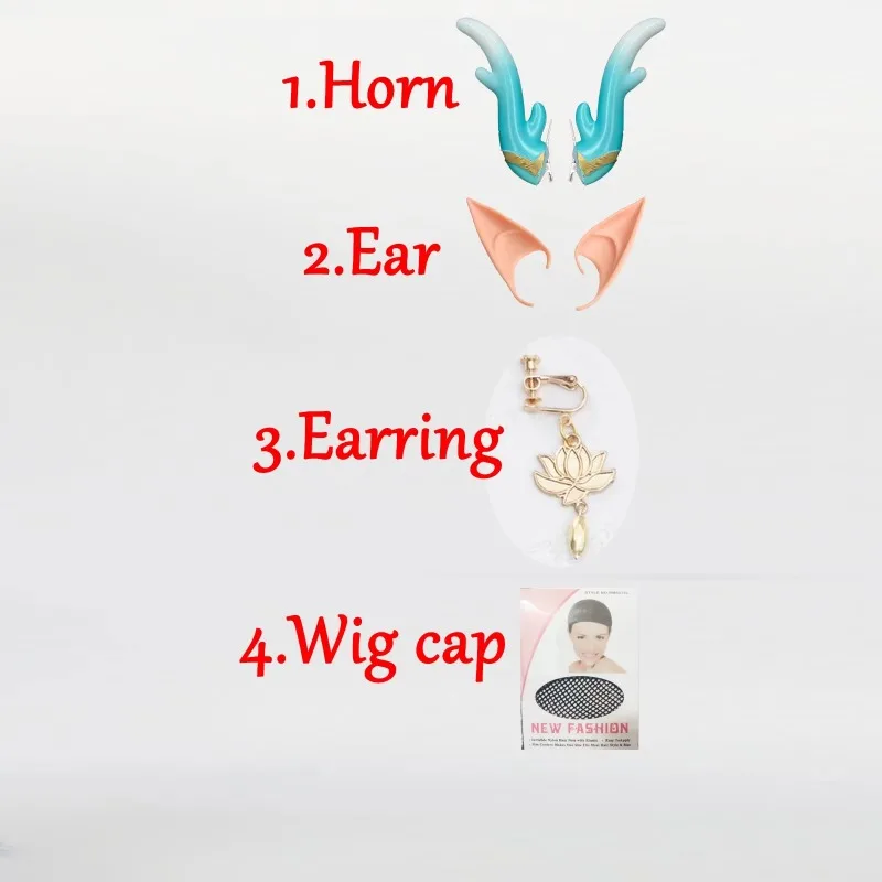 Dan Heng Cosplay Wig Game Honkai Star Rail Imbibitor Lunae Gradient Cosplay Wig Anime Wigs Heat Resistant Synthetic Danheng Wig