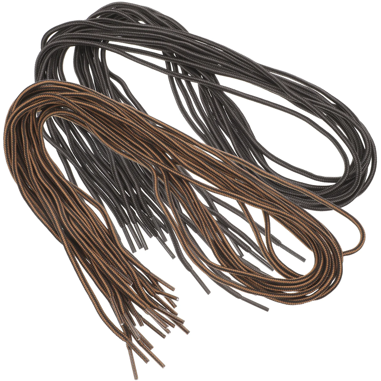 10 pares de cadarços de poliéster resistentes para calçados esportivos, cadarços para botas, substituição de cadarços femininos