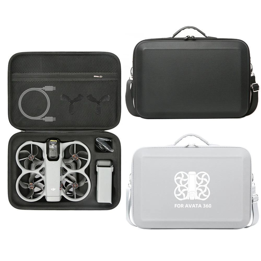 

Storage Bag For DJI Avata 360 Carrying Case Travel Scratch-Proof Handbag Shoulder Strap Box All-In-One PU Leather Accessories