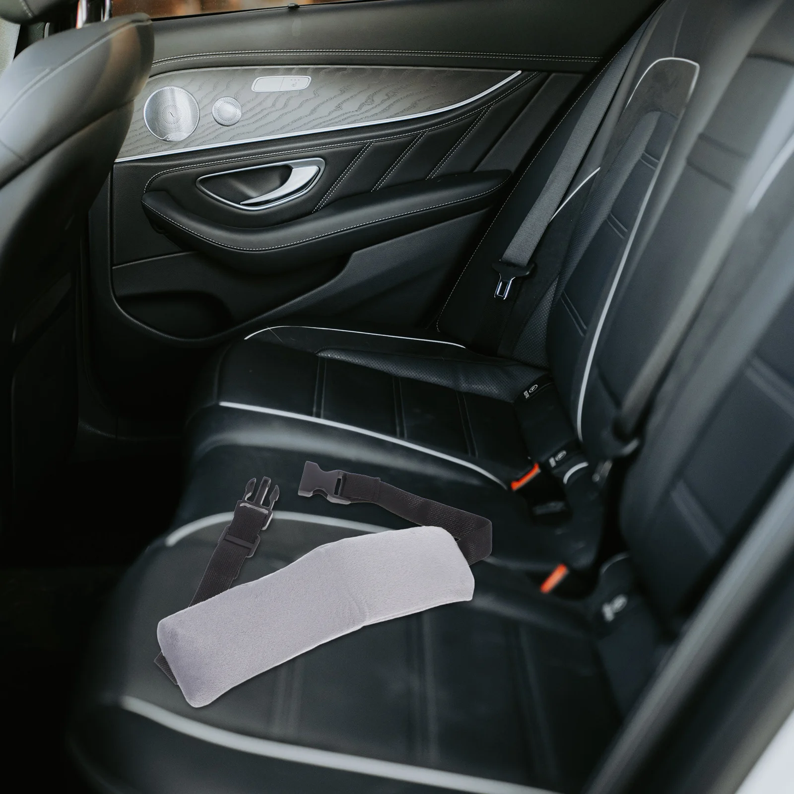 

2Pcs Travel Head Support Strap Skin-Friendly Comfortable Headrest for Airplane Car Travel Adjustable Sleep Head Band for Adult