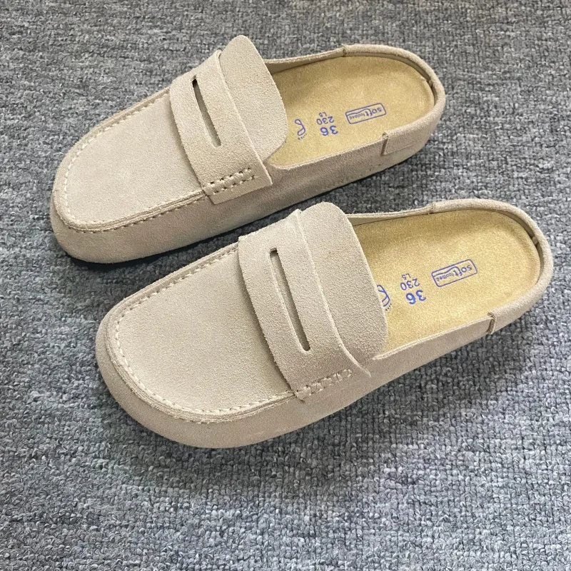 Modische Halbschuhe aus Rindsleder mit Zehenkappe, dicksohlig, bequem, atmungsaktiv, Retro-Look, lässig, für Herren – Detail 15