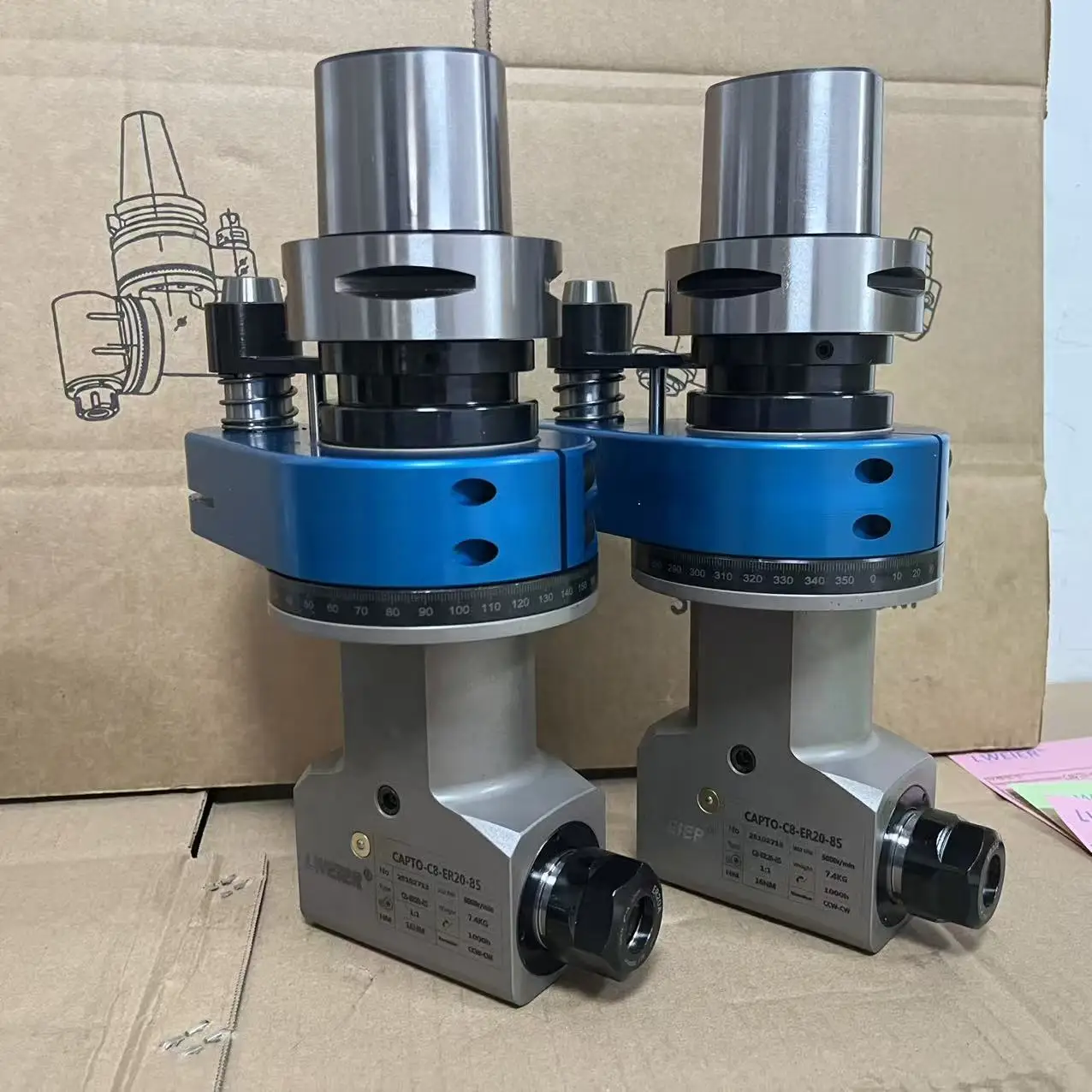 

2026 hot saleCAPTO LWEIER Angle Head BT30 BT40 BT50 Side & Transverse Milling Head HSK63A HSK100A for Milling Machine