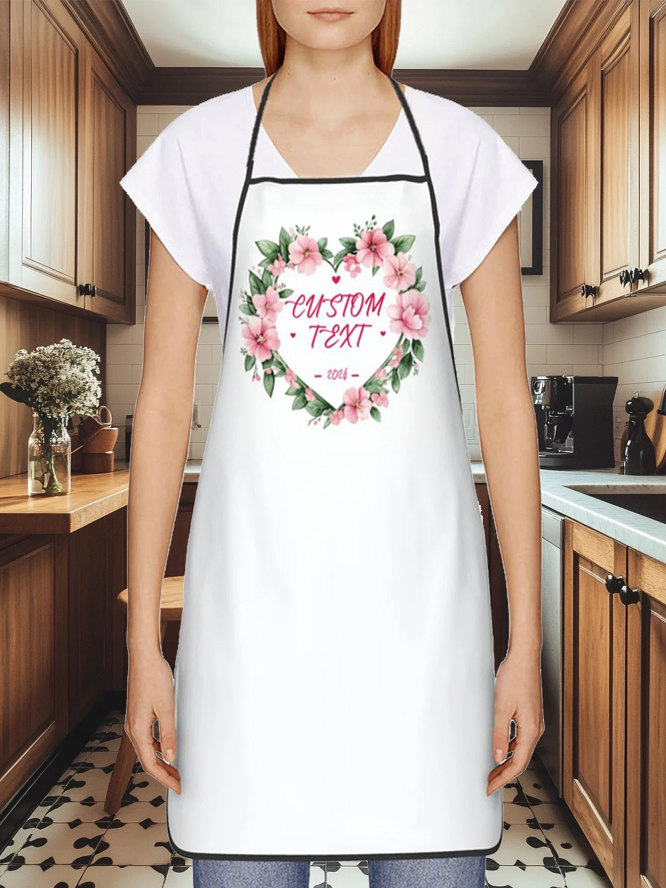 مخصص طباعة النص الرجال المطبخ المئزر التوقيع مآزر المطبخ المنزل الخبز الملابس #2