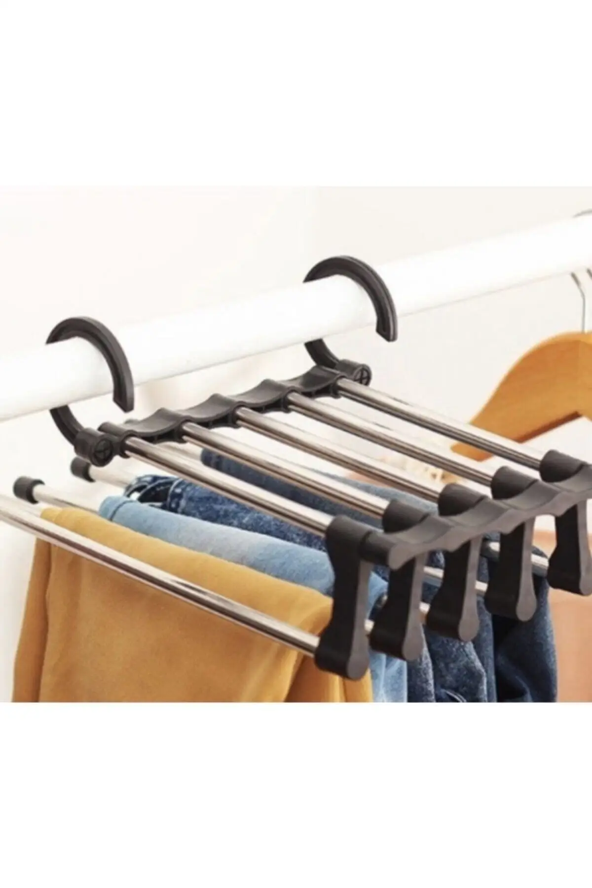 5 Pieces Trouser Hanger Sliding Wardrobe Hanger System Stylish Useful Majestic Ornate Decorative 2022 Trend Model