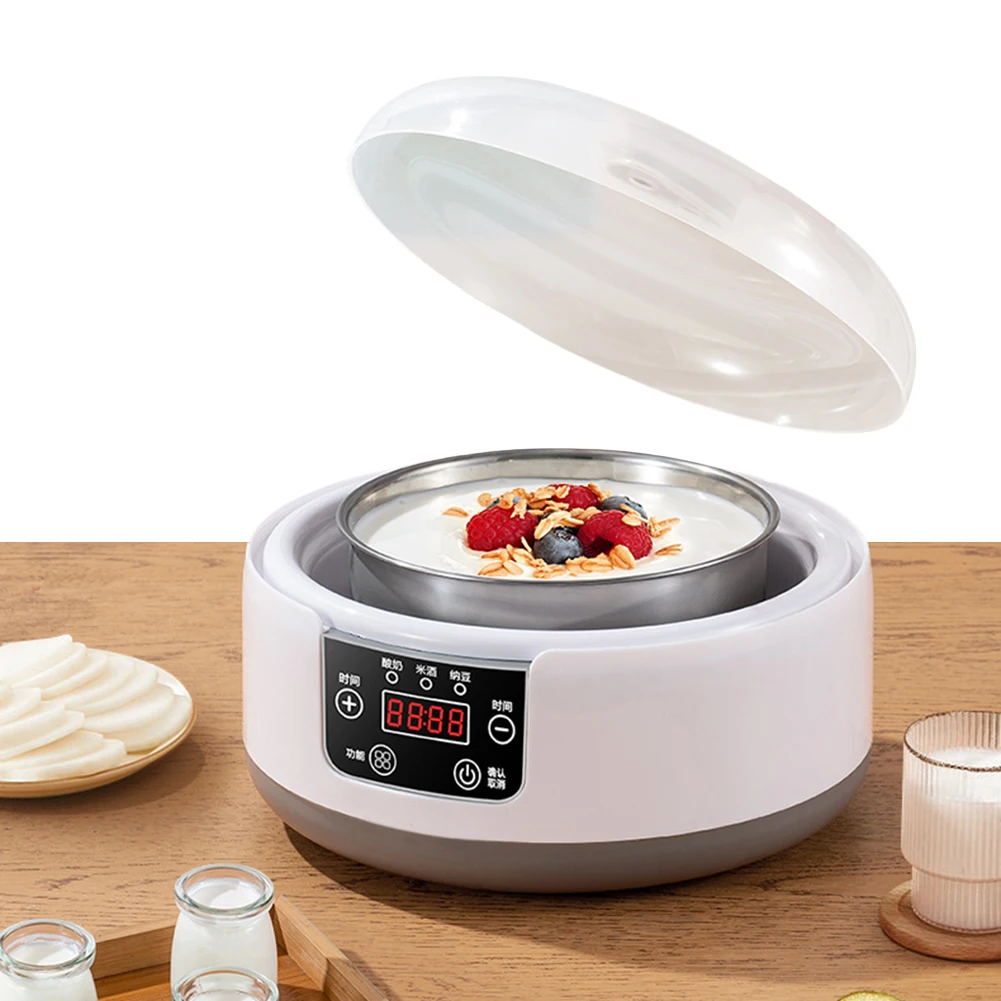 

1.2L Automatic Yogurt Maker Timing Function Electric Yogurt Machine Constant Temperature Wine Ferment Machine for Home Kitchen