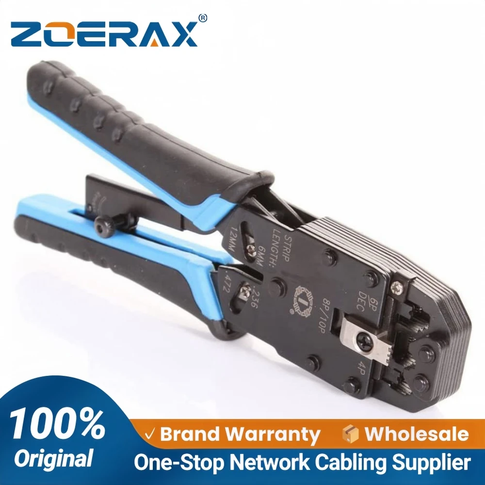 ZoeRax RJ11 / RJ12 / RJ45 / RJ50 8P 10P 6P 4C Network LAN Wire Crimp Tool Connector Net Crimper Pliers
