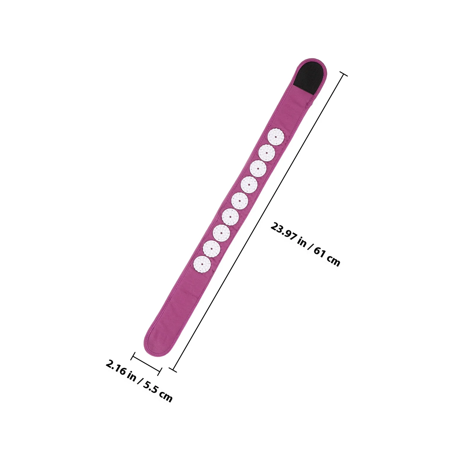 Comfort Acupressure Headband Purple Multi-Use Lightweight Portable Yoga Accessory Neck Wrap Relaxation Daily Use Massage