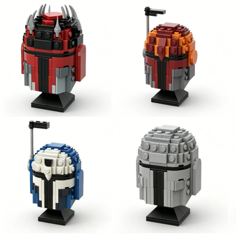 1506 PCS Mini Helmet Bundle Customization Building Blocks Model Set DIY Assembly Educational Toys Birthday Gifts For Collectors