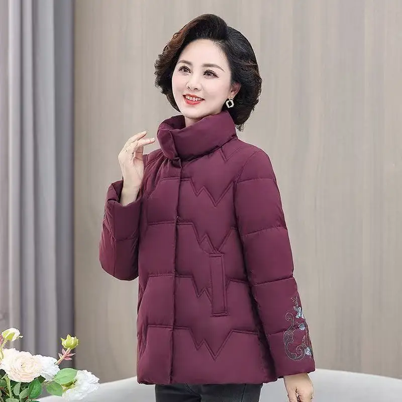 Damska parka puchowa, ocieplana bawełną, kurtka dziewczęca, średniej długości płaszcz, odporne na zimno i ciepłe ubrania zimowe 2025, nowa kurtka dla kobiet w średnim wieku.