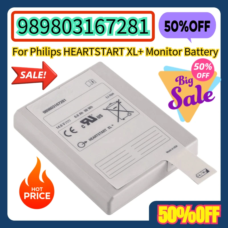 

For Philips HEARTSTART XL+989803167281 Monitor Battery