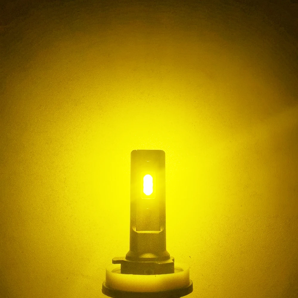 2Pcs AUXITO Fog LED H8 H9 H11 H10 H16JP 5202 880 H27W/1 White/Yellow Amber Canbus Fog Lights DRL 48W High Power 12V 2000LM CSP