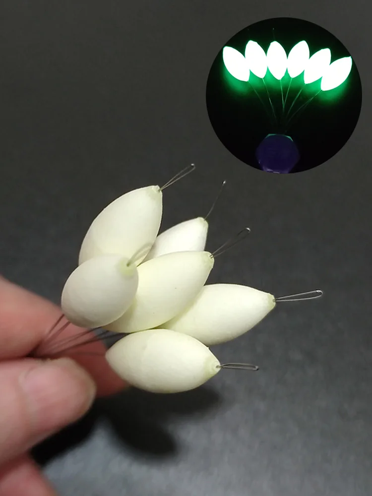 

15 packs/lot Luminous Fishing Float Glowing Seven-star Float 000#-5# Light Bobber Night Fishing Tackle Accessory J561