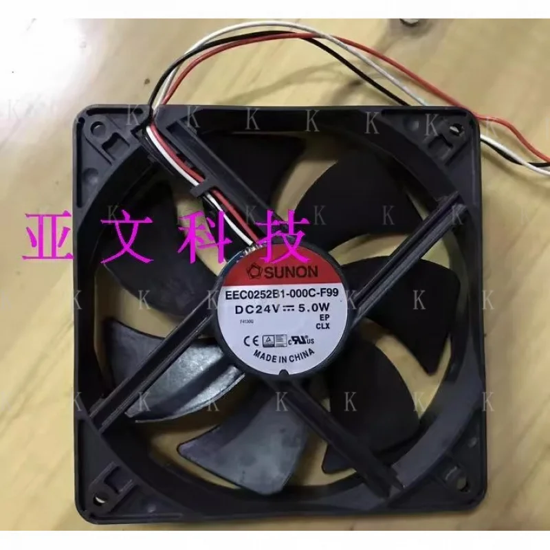 

C FOR EEC0252B1-000C wbr/ -F99 SUNON DC Fan 24V 5.0W 12025 12CM 3-Wire