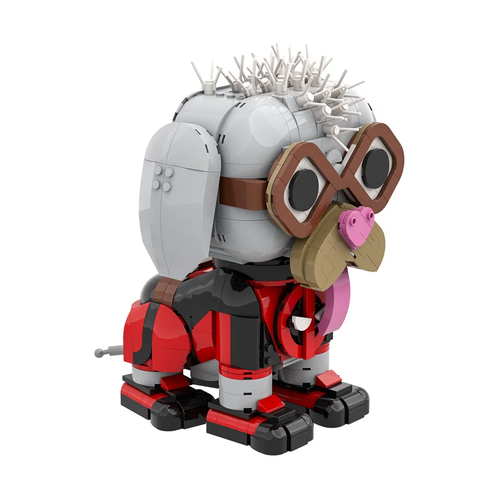 

Gobricks Moc фильм Peggy Dogpool строительные блоки мопсская собака актриса животное прототип изысканные милые игрушки набор кирпичей детские подарки