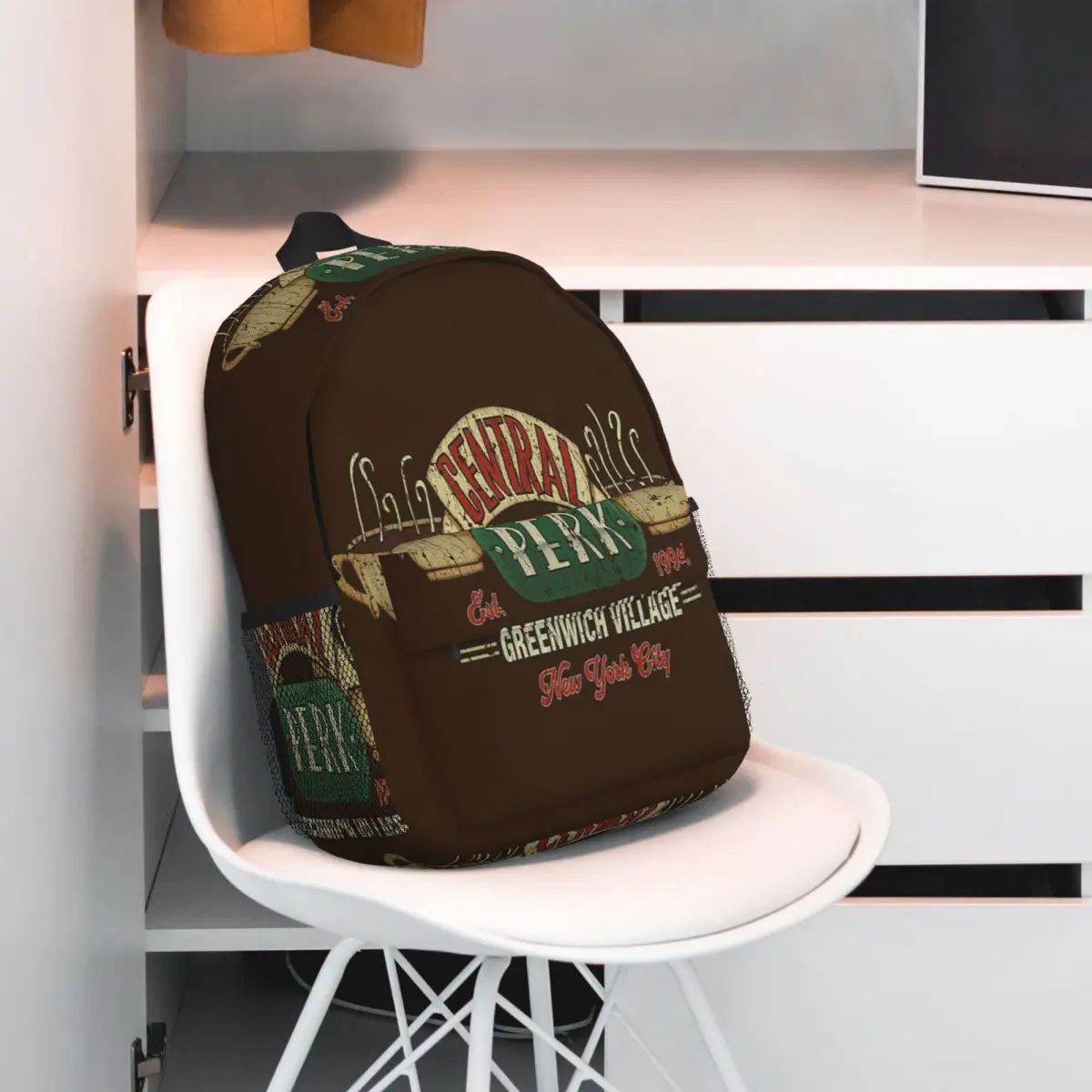 Central Perk Friends Logo Backpack Hot Sale Daypack Large Capacity Boys Girls BookBag Shoulder Bags for Men Women School Bag