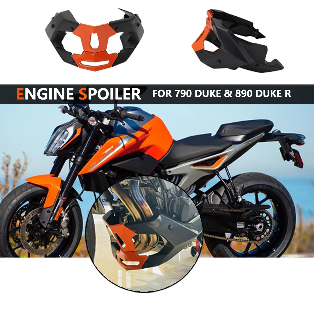 

For 790 DUKE 790duke 890 DUKE R 890duke R 2020-2021 2018 2019 2020 2021 Motorcycle Front Engine Spoiler Protective Guards Cover