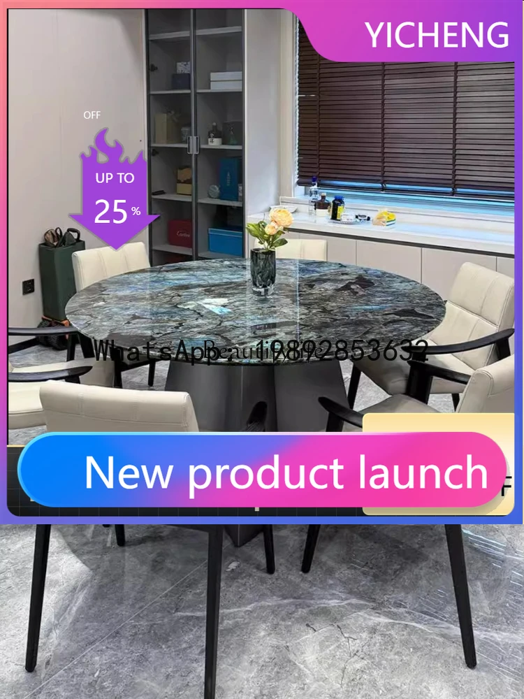 

Круглый обеденный стол LYY из натурального нефрита, роскошный камень, большой, для гостиной в особняке/доме