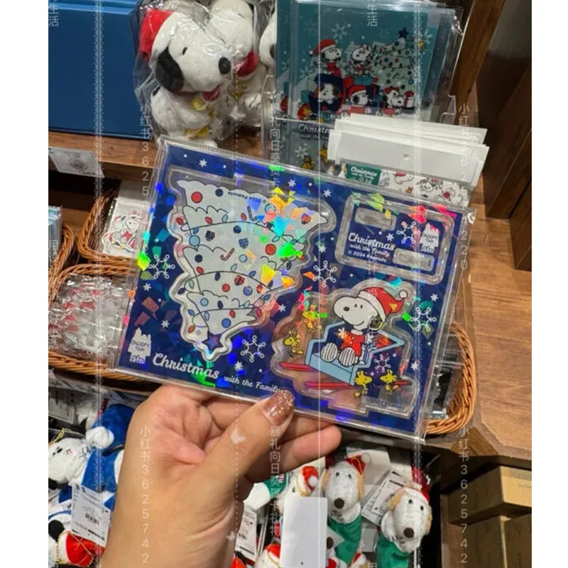 سنوبي ياباني عيد الميلاد الدائمة الكرتون Kawaii عطلة سطح المكتب الديكور الإبداعية شجرة عيد الميلاد جو الهدايا الطرفية #5