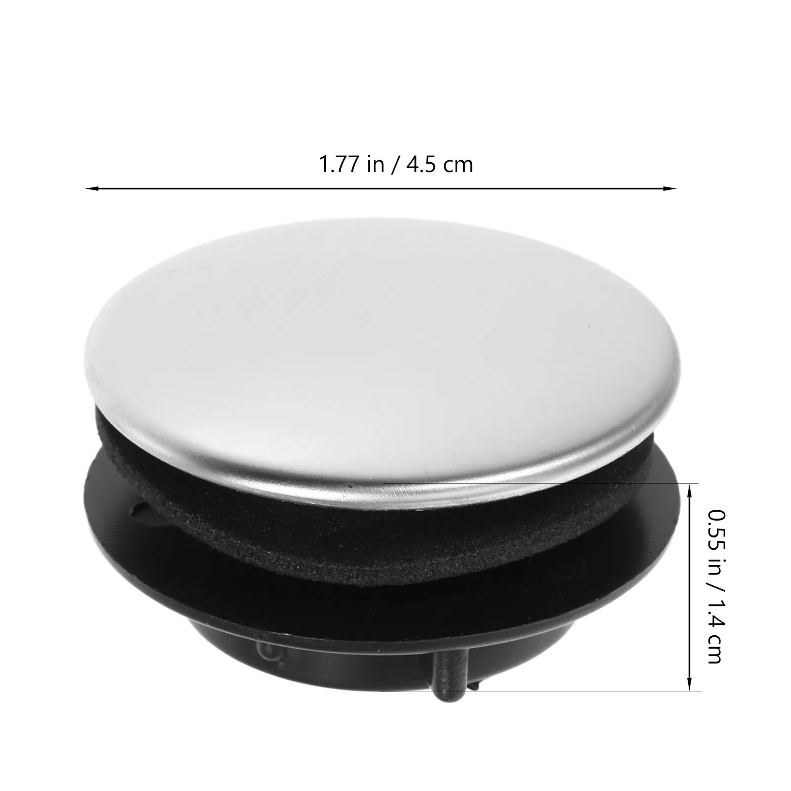 2Pcs Stainless Steel Kitchen Sink Hole Covers Universal Faucet Hole Plugs for Countertop Sink Drain Holes Decorative Functional view 4