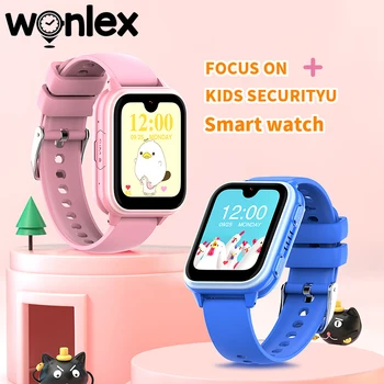 Wonlex-reloj inteligente para niños, dispositivo con control del ritmo cardíaco, 4G, videollamada SOS, kt33, GPS, WiFi, localización de teléfono