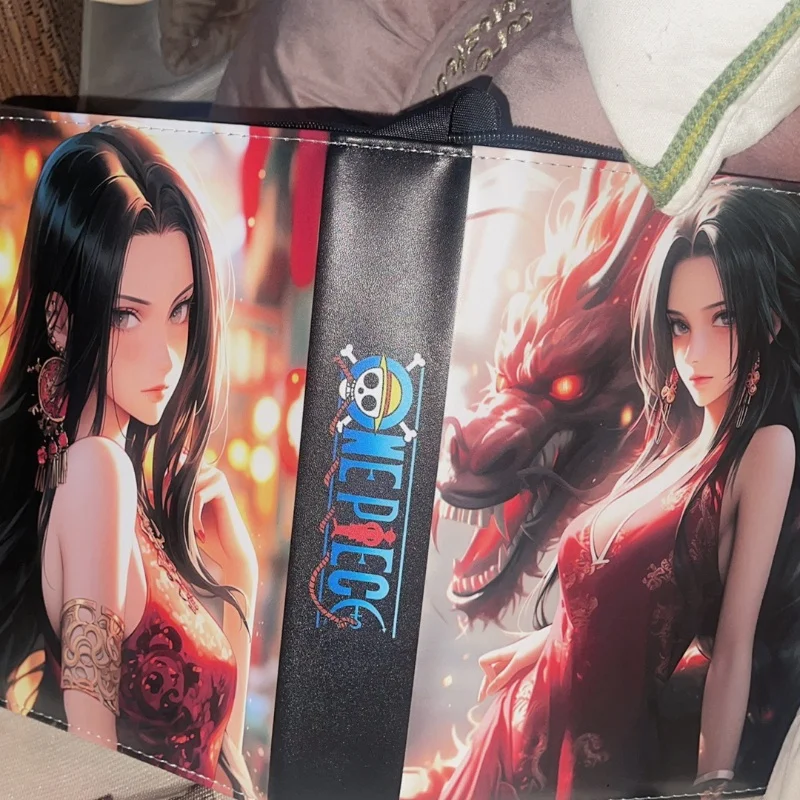 새로운 뜨거운 판매 나열 된 원피스 만화 애니메이션 배틀 카드 전용 소책자 지퍼 바인더 카드 홀더 카드 카드 컬렉션 장난감 선물