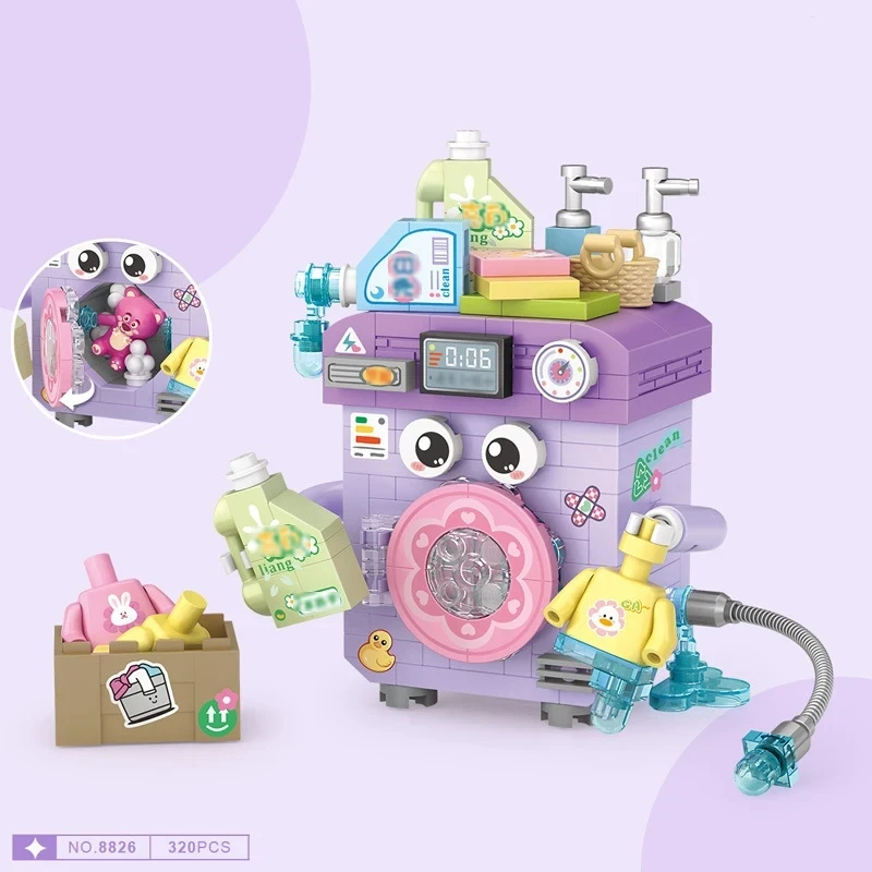 LOZ جديد اللبنات مشهد المدينة عرض مقهى متجر بيع بالتجزئة أبنية نموذج التجمع لعبة هدية عيد الميلاد للأطفال #4